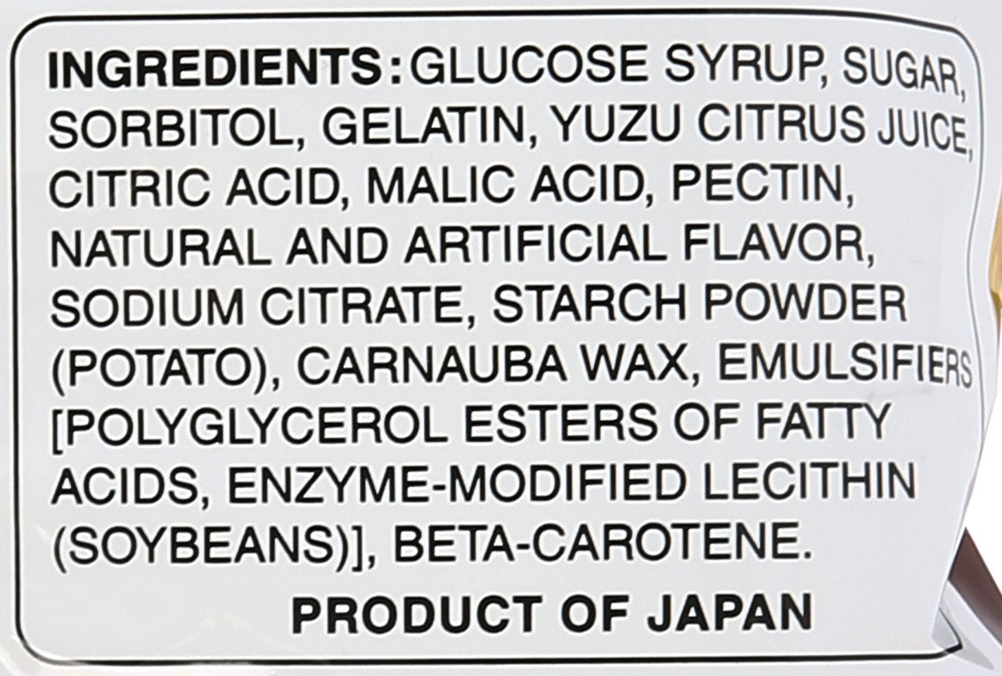 Kasugai Yuzu Gummy 102g