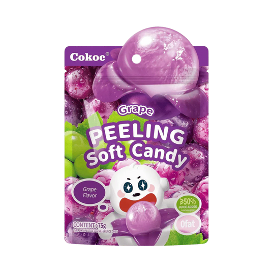 COKOC Peeling Soft Candy Grape Traube 75G - COKOC 葡萄去皮軟糖 75g