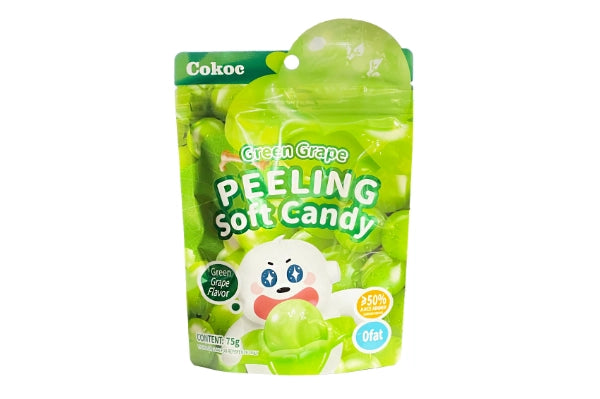 Cokoc Peeling Soft Candy Green Grape 75g - Cokoc 青葡萄去皮軟糖 75g