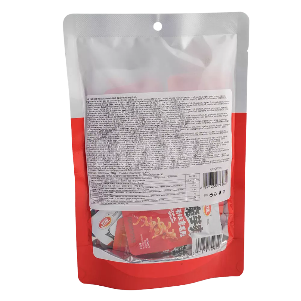 WEILONG Konjak Snack Hot Spicy Shuang 252G 衛龍魔芋爽（麻辣味）