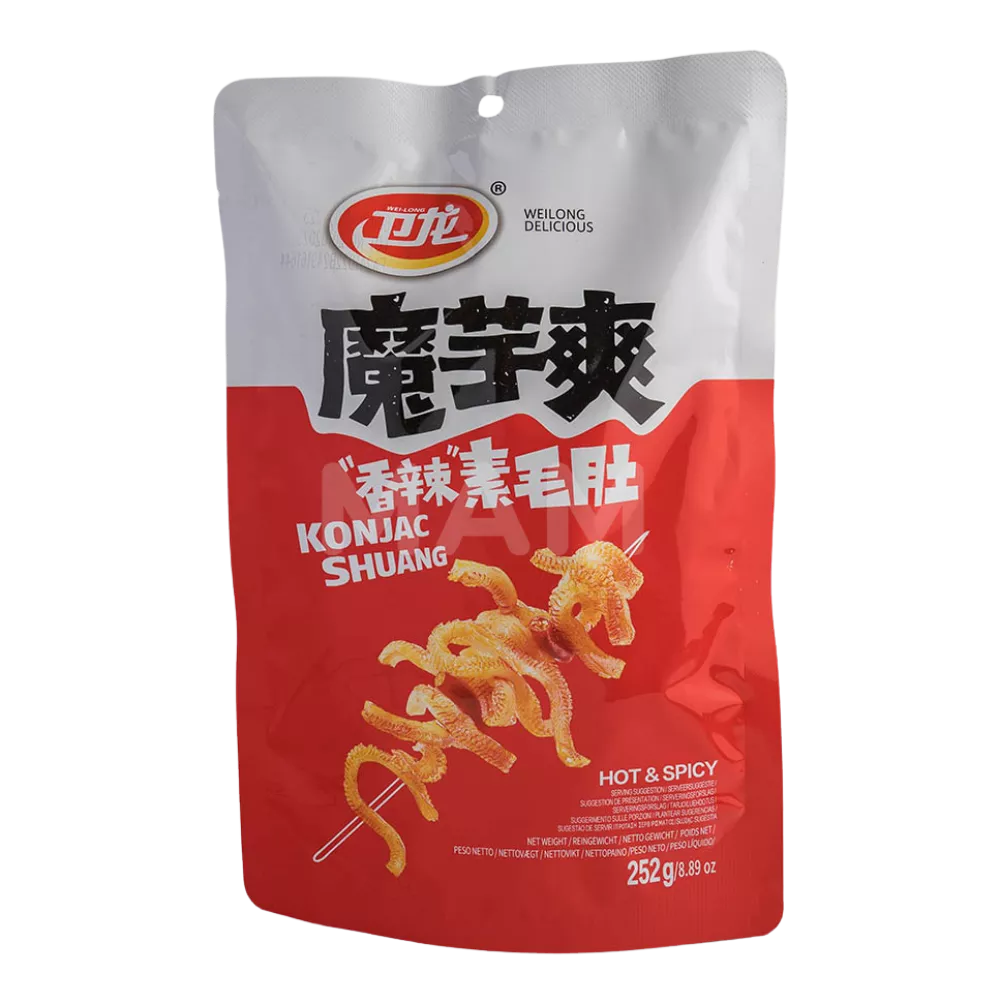 WEILONG Konjak Snack Hot Spicy Shuang 252G 衛龍魔芋爽（麻辣味）