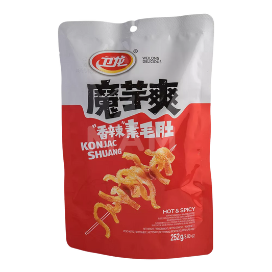 WEILONG Konjak Snack Hot Spicy Shuang 252G 衛龍魔芋爽（麻辣味）